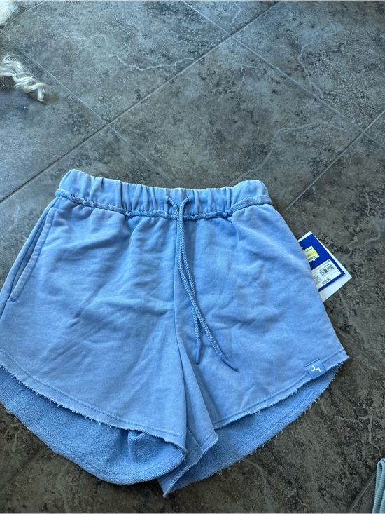 JoyLab Pants - 🥒Women's Blue acid wash Drawstring Lounge Shorts